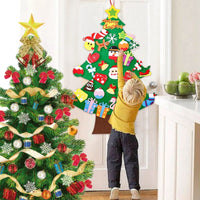 Arbre de noël DIY pour bébés, avec scratchs. Sapin à décorer pour les enfants