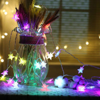Guirlande lumineuse avec flocons de neige ou points lumineux
