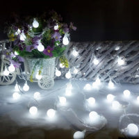 Guirlande lumineuse avec flocons de neige ou points lumineux