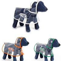 Imperméable transparent pour chien, cape de pluie