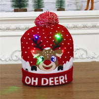 Bonnet de Noël lumineux qui clignote