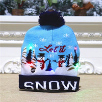 Bonnet de Noël lumineux qui clignote