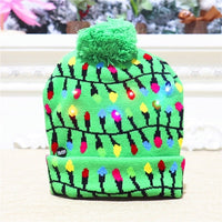 Bonnet de Noël lumineux qui clignote