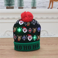 Bonnet de Noël lumineux qui clignote