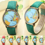 Montre mappemonde pour les voyageurs (7 couleurs disponibles)