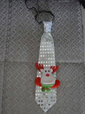 Cravate de Noël lumineuse et colorée qui clignote (père noël, bonhomme de neige, sapin, flocons, etc)