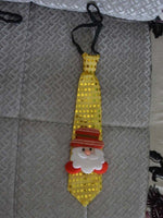 Cravate de Noël lumineuse et colorée qui clignote (père noël, bonhomme de neige, sapin, flocons, etc)