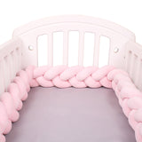 Tour de lit original tressé pour bébé en velours côtelé. Tresse de 1 à 4m protection pour berceau