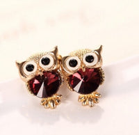 Boucles d'oreille chouettes (existe en 11 couleurs)