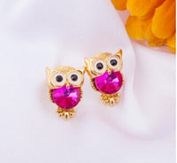 Boucles d'oreille chouettes (existe en 11 couleurs)
