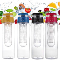 Bouteille d'eau infuseur fruits, gourde 800 ml