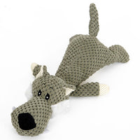 Jouets peluches animaux pour chien : Lion Éléphant Chien