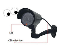 Caméra de surveillance factice. Fausse vidéo surveillance, waterproof avec LED clignotante