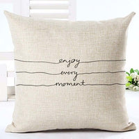 Housses de coussins design, noir et blanc style nordique, love, panda, citations 45x45cm