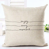 Housses de coussins design, noir et blanc style nordique, love, panda, citations 45x45cm