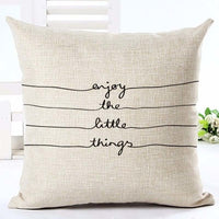 Housses de coussins design, noir et blanc style nordique, love, panda, citations 45x45cm