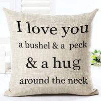 Housses de coussins design, noir et blanc style nordique, love, panda, citations 45x45cm