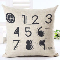 Housses de coussins design, noir et blanc style nordique, love, panda, citations 45x45cm