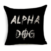 Housses de coussins design, noir et blanc style nordique, love, panda, citations 45x45cm