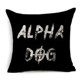 Housses de coussins design, noir et blanc style nordique, love, panda, citations 45x45cm