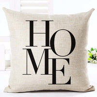 Housses de coussins design, noir et blanc style nordique, love, panda, citations 45x45cm