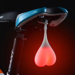 Lumière LED originale pour vélo en forme de testicules qui pendent
