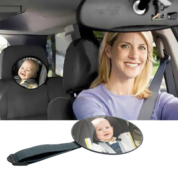 Miroir pour voir le bébé sur le siège auto à l'arrière de la