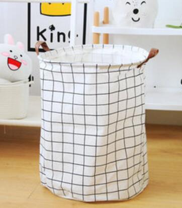 Panier à linge sale souple noir et blanc, sac de rangement, 50x40cm – Stock  de cadeaux