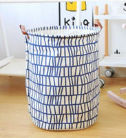 Panier à linge sale souple noir et blanc, sac de rangement, 50x40cm