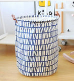 Panier à linge sale souple noir et blanc, sac de rangement, 50x40cm