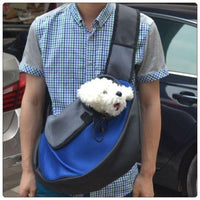 Sac de transport bandoulière pour chiens, mains libres