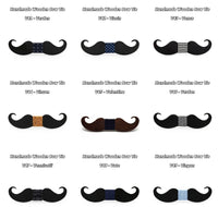 Moustache nœud papillon en bois original pour homme