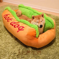Panier pour chien en forme de hot dog, lit original animaux hot-dog