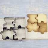 4 Emportes pièces, moules en forme de puzzle pour biscuits