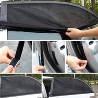 2 Pares-soleil pour fenêtres de voiture, chaussettes de protection vitres pour bébés