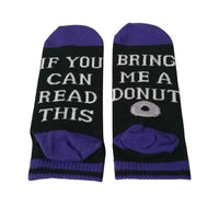 Chaussettes humoristique "Si tu peux lire ça, amène moi une bière", café, vin