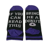 Chaussettes humoristique "Si tu peux lire ça, amène moi une bière", café, vin