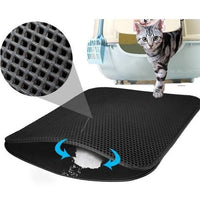 Tapis récupérateur de litière pour chat, double couches