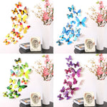Stickers en forme de papillons à mettre sur le mur (12Pcs)