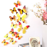 Stickers en forme de papillons à mettre sur le mur (12Pcs)
