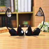 Lampes veilleuses chats noirs