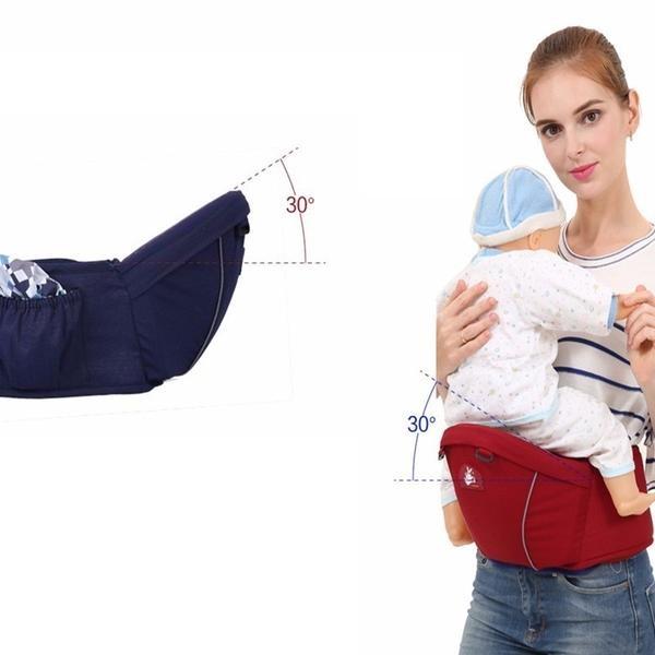 Babymust Porte-bébé avec siège de hanche, ceinture de hanche réglable  avancée et
