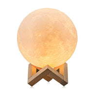Lampe Lune 3D, veilleuse rechargeable à LED