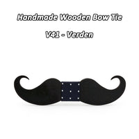 Moustache nœud papillon en bois original pour homme