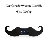 Moustache nœud papillon en bois original pour homme