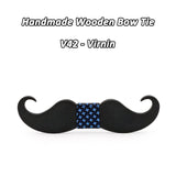 Moustache nœud papillon en bois original pour homme