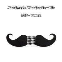 Moustache nœud papillon en bois original pour homme