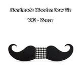 Moustache nœud papillon en bois original pour homme