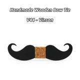 Moustache nœud papillon en bois original pour homme