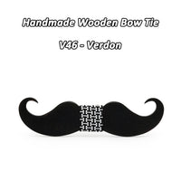 Moustache nœud papillon en bois original pour homme